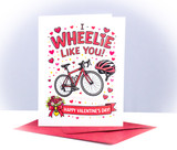 I Wheelie Like You Bike Valentine Card