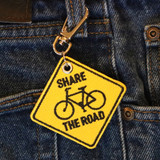 Share the Road Bike Keychain