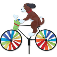 Puppy Cyclist Yard Spinner