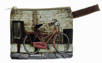 Vintage Inspired Small Bicycle Zipper Bag 6 Designs