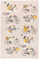 Bicycle  Cotton Linen Blend Dishtowel Set of 2