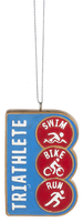 Triathlete Wood Ornament