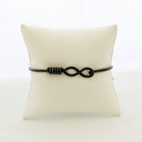 Bent Spoke Bracelet BLACK Infinity