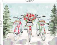 Dashing Through the Snow Bicycle Boxed Christmas Cards