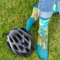 How I Roll Bicycle Message Sock
