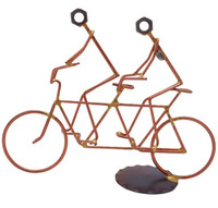 Tandem Brazed Metal Bike Riders