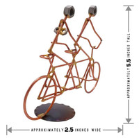 Tandem Brazed Metal Bike Riders