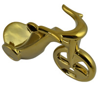 Modern Gold Bicycle Wine Holder