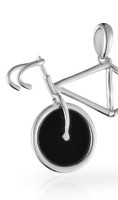 Racing Bicycle Pendant Necklace by Vinqui