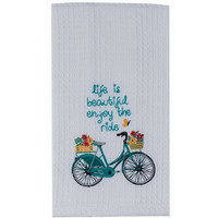 Bright Bike Waffle Weave Towels