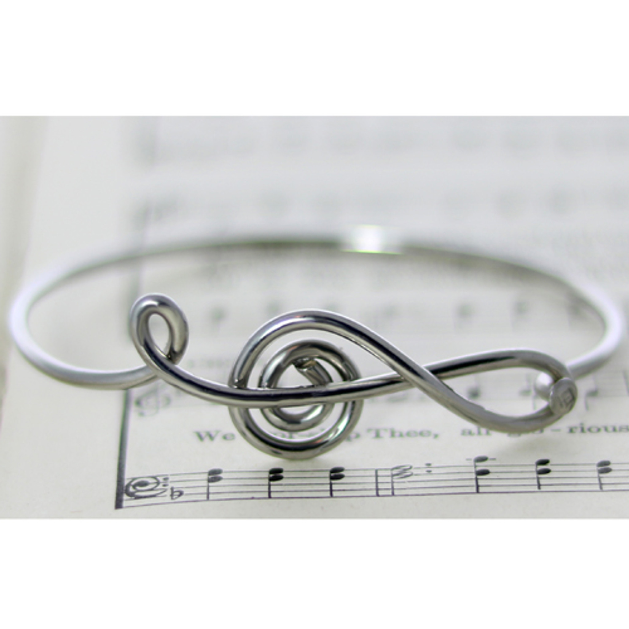 Treble Clef Bracelet Stainless Steel