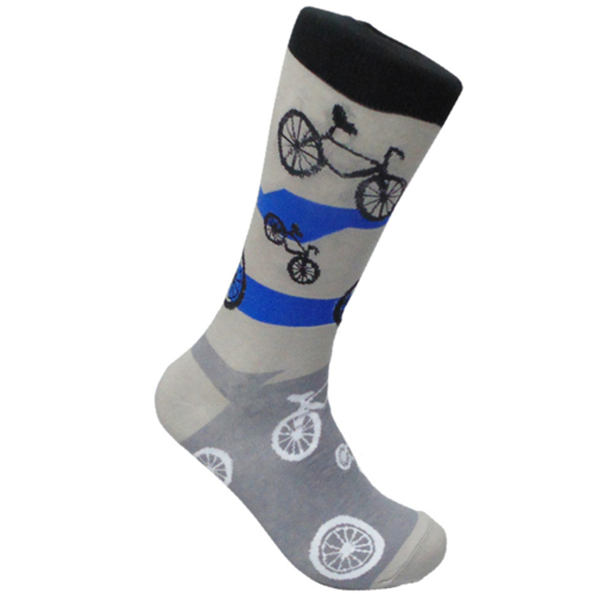 Bikes in Motion Grey Socks - Bicycle Gifts