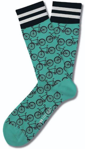 Aqua Green Womens Bike Socks - Bicycle Gifts