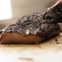 Half Crossbuck smoked Texas-style brisket