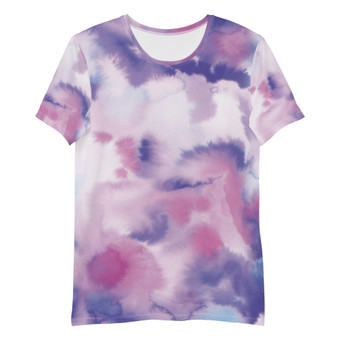 SC All-Over Tie Dye Print Men's Athletic T-shirt (Shipping discount)