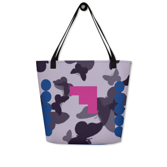 SC All-Over Print Abstract Art Large Tote Bag