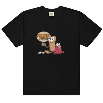 SC But First Coffee Men’s Garment-Dyed Heavyweight T-Shirt