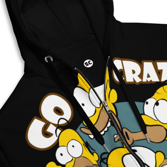 SC Go Crazy Drop Shoulders Unisex Zip Hoodie