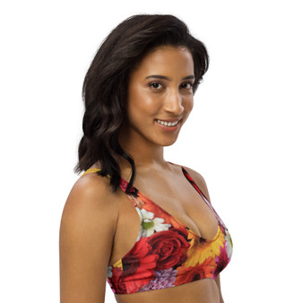 SC Recycled Padded Bikini Floral Top