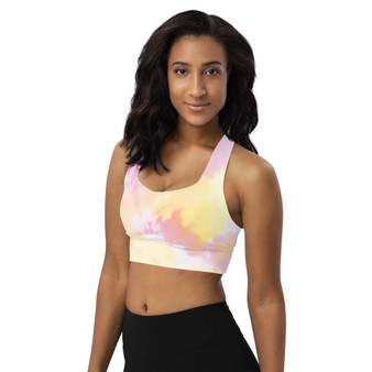 SC Longline Cotton Candy Tie Dye Sports Bra