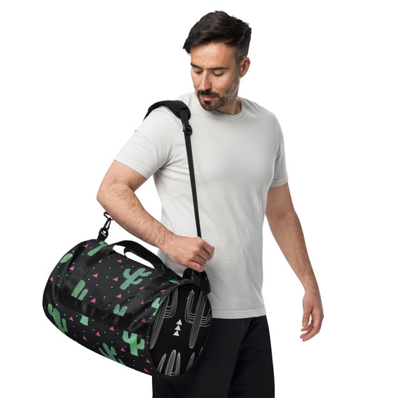 SC Water-Resistant All-Over Print Gym Bag