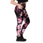 SC Floral Print Crossover Leggings With Pockets (Free Shipping)