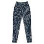 SC Printed Design Crossover Comfy Leggings With Pockets