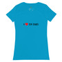 SC I Love Mom Fitted T-Shirt
