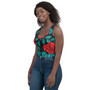 SC Floral Pattern AOP Crop Top