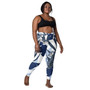 SC Plus-Size AOP Crossover Leggings With Pockets SC Plus-Size AOP Crossover Leggings With Pockets