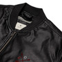 SC Embroidery Love Leather Bomber Jacket 