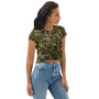 SC All-Over Camo Print Crop Tee