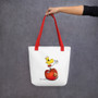 SC Smiley Apple Tote Bag