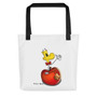 SC Smiley Apple Tote Bag