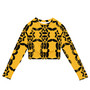 SC Abstract Recycled Long-Sleeve Eco-Crop Top SC Abstract Recycled Long-Sleeve Eco-Crop Top