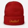 SC Embroidered Hello Beanie SC Embroidered Hello Beanie