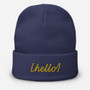 SC Embroidered Hello Beanie SC Embroidered Hello Beanie