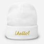 SC Embroidered Hello Beanie SC Embroidered Hello Beanie