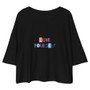 SC Love Yourself Loose Drop Shoulder Crop Top OUT STOCK