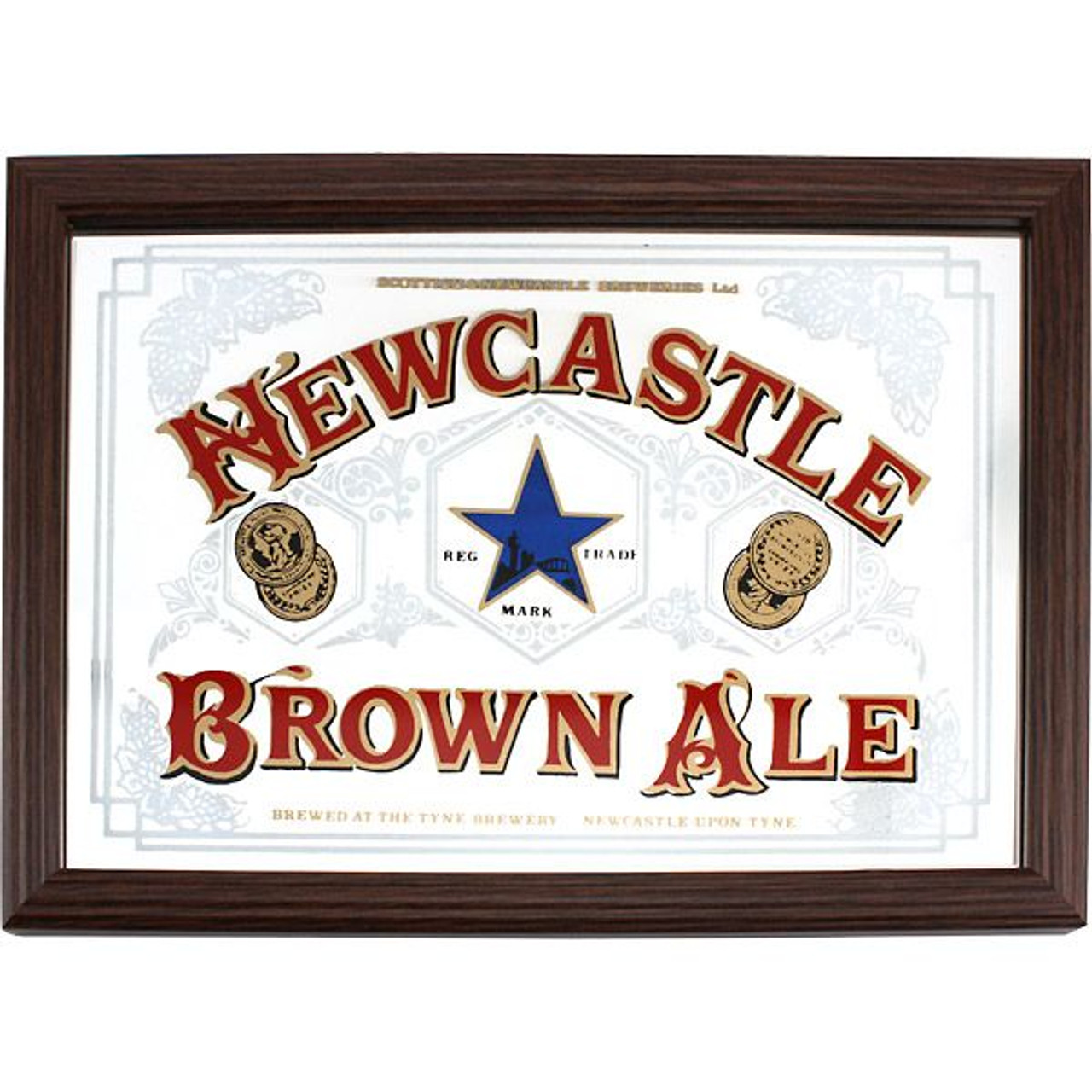 Newcastle Brown Ale Bar Mirror