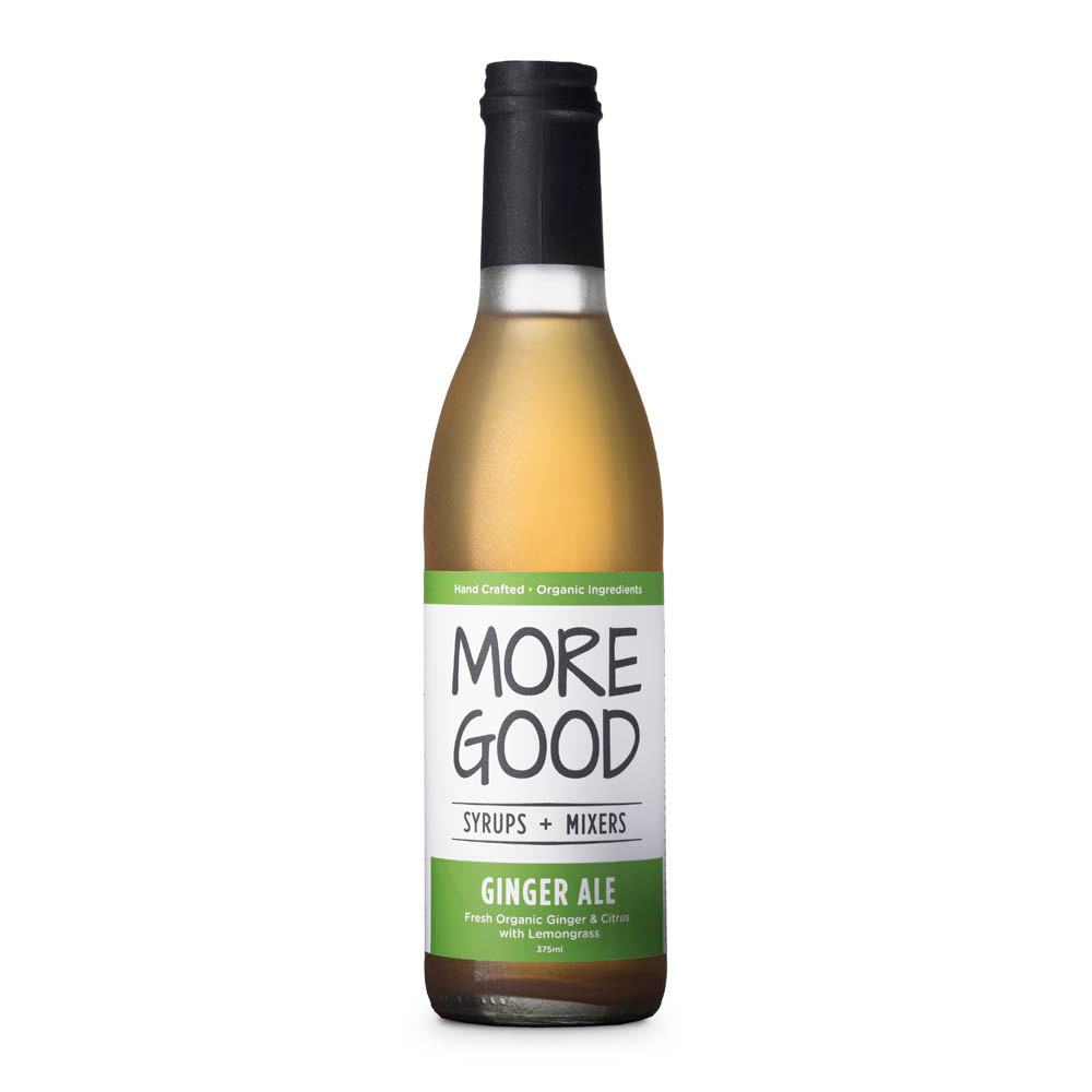 More Good Handcrafted Organic Ginger Ale Cocktail Mixer & Soda Syrup