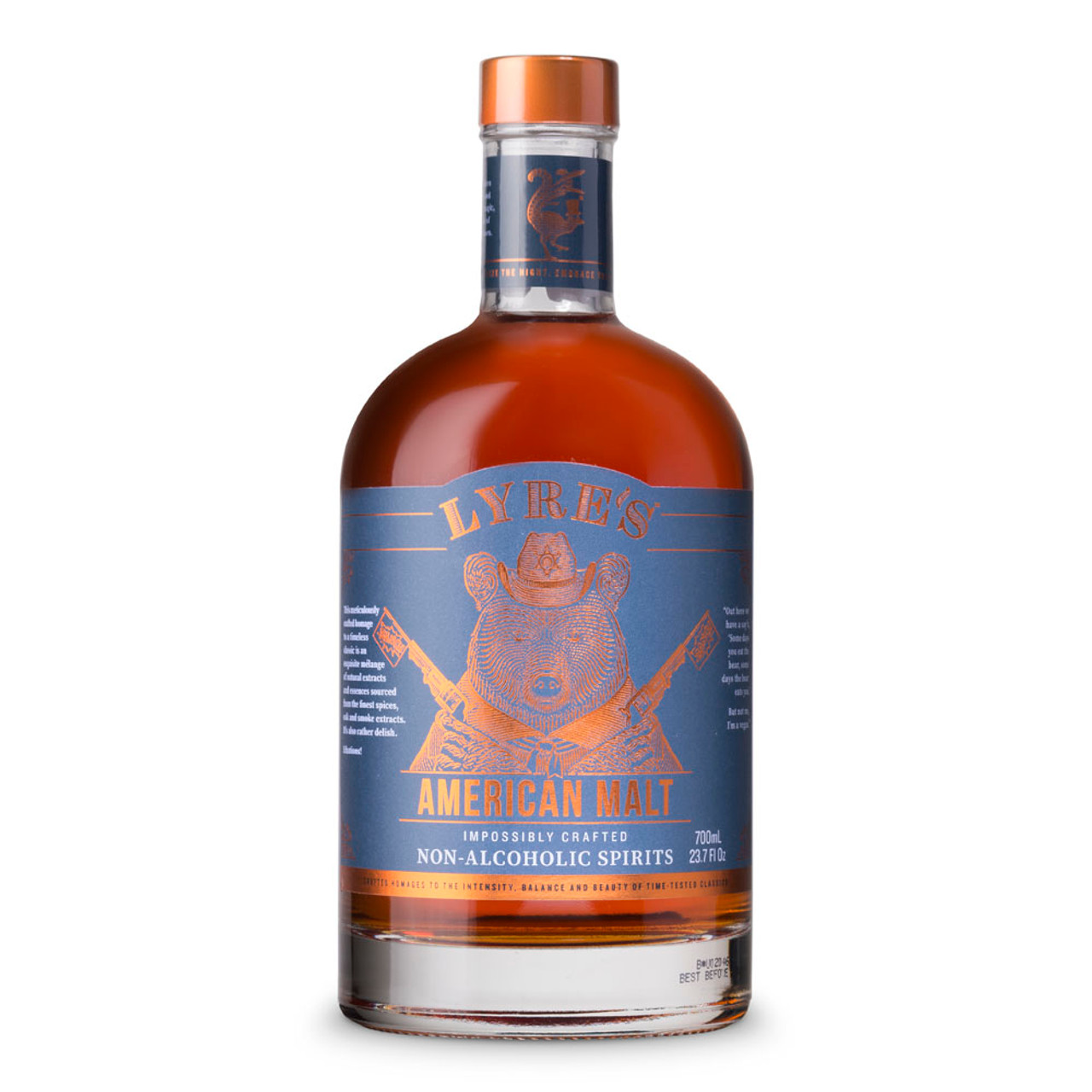 Lyre's American Malt NonAlcoholic Spirits Bourbon Whiskey