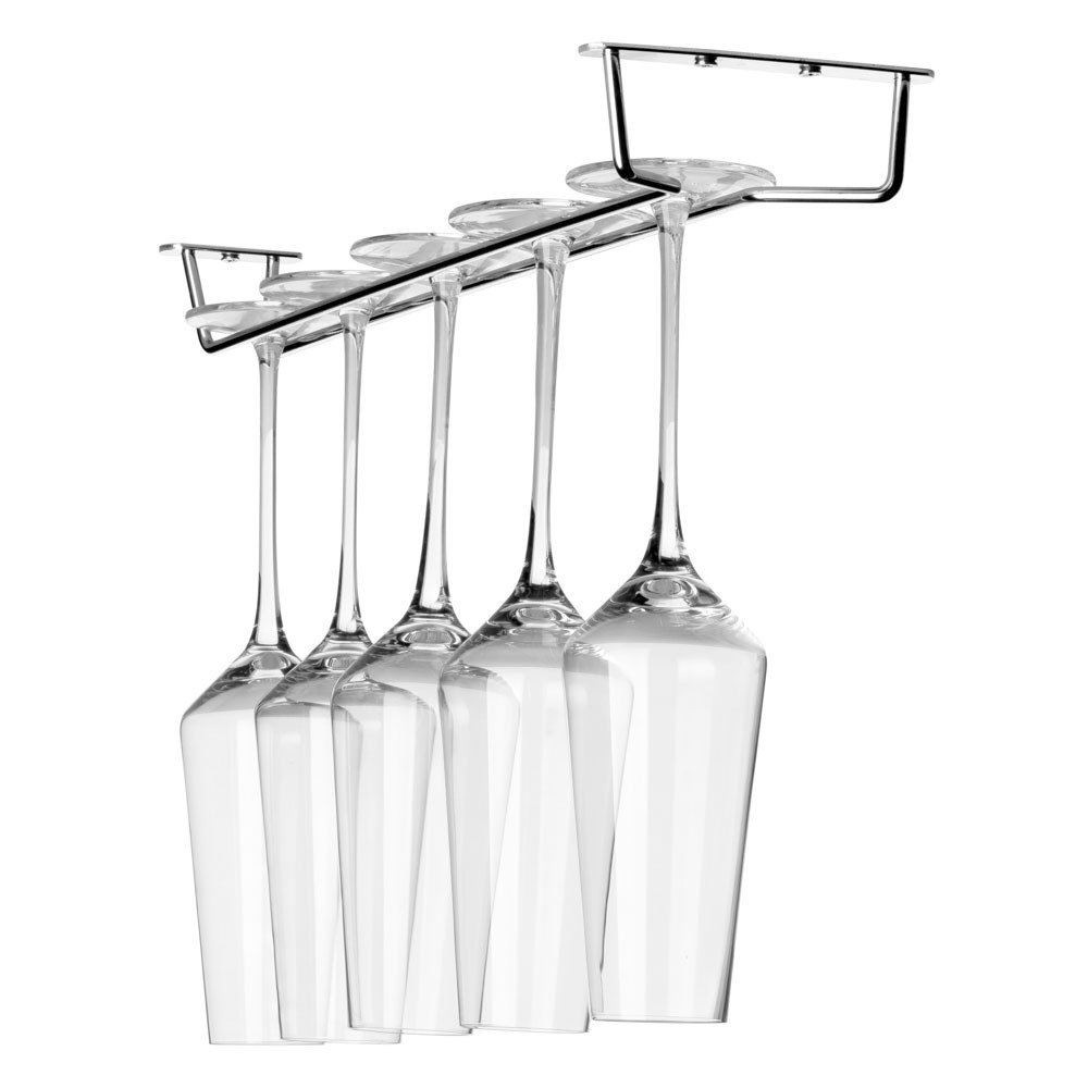 Glass Hanger Rack - Chrome - 16"L