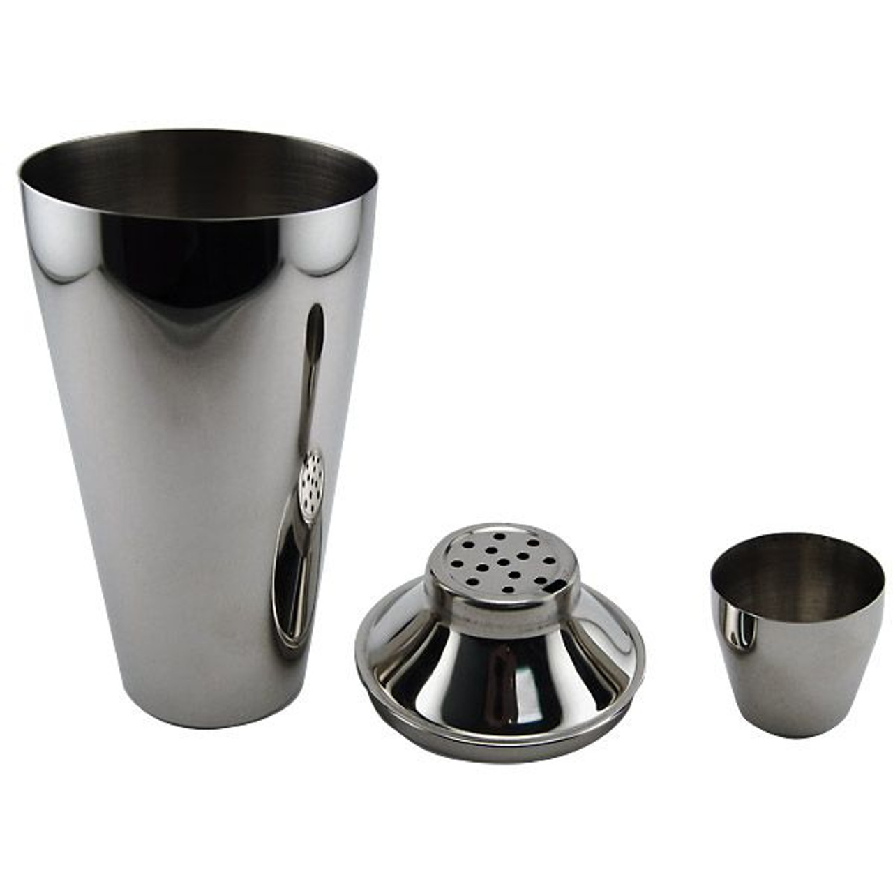 3 Piece Cocktail Shaker - Stainless Steel - 28 oz