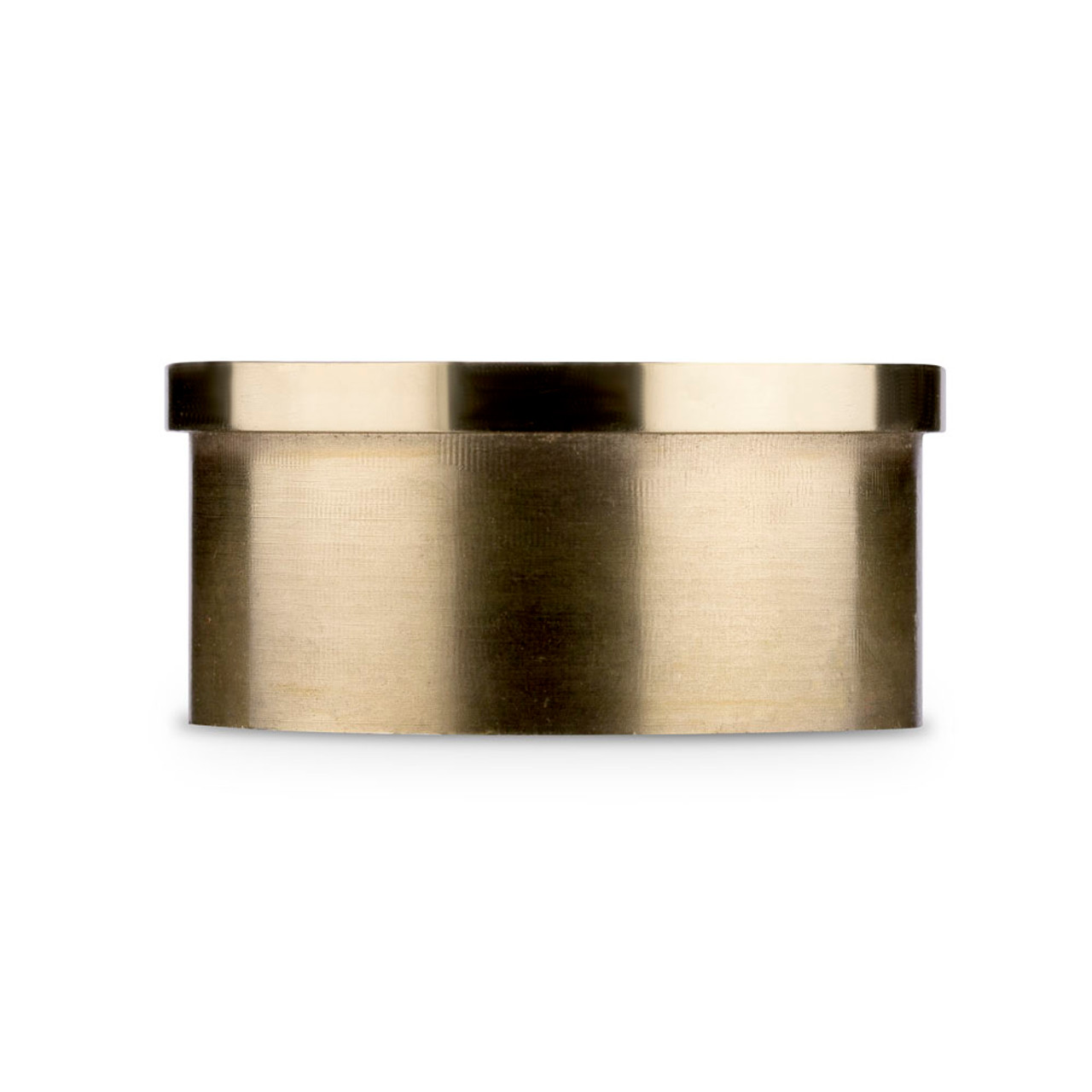 Lavi 1-1/2 Polished Brass Flush End Cap