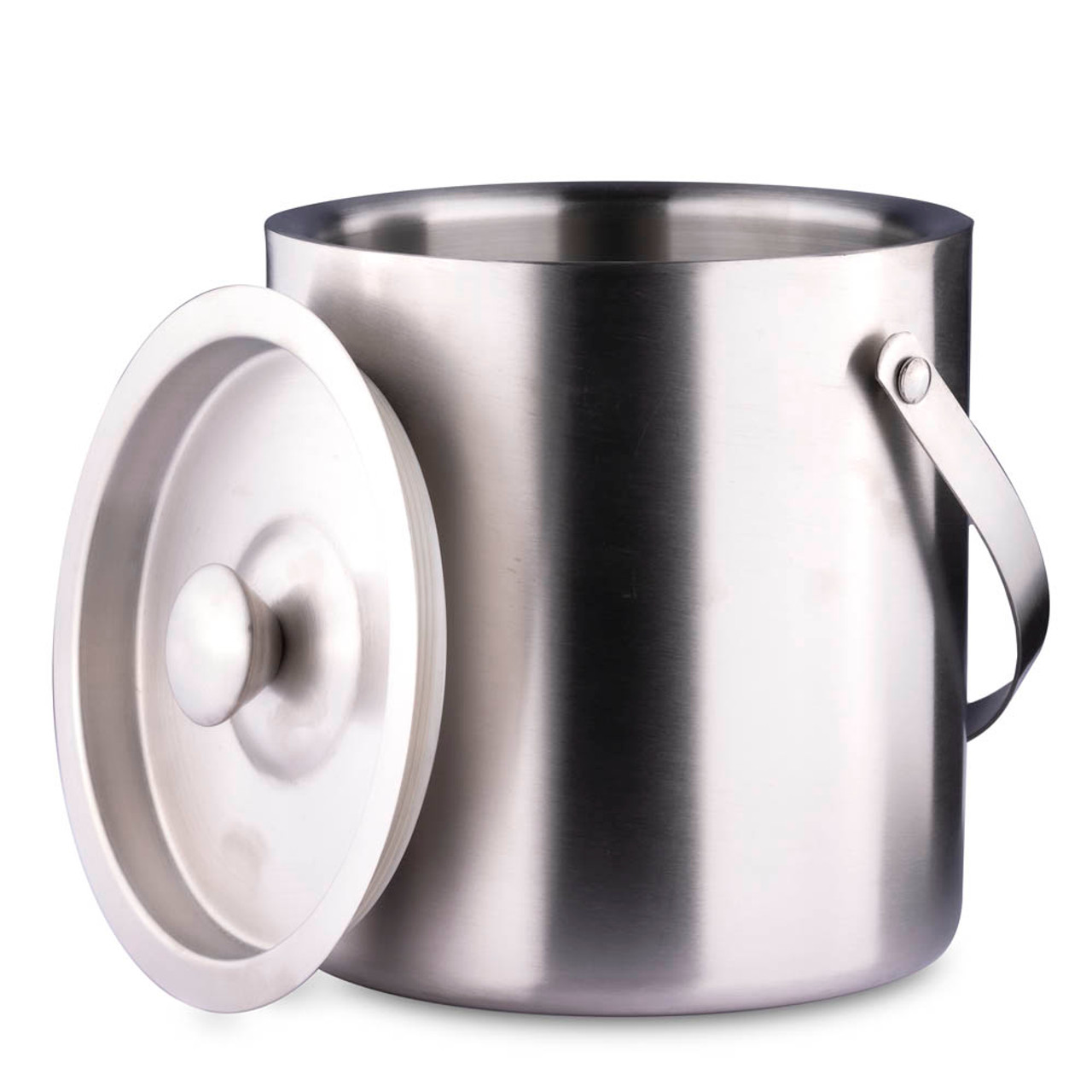 Behind The Bar Stainless Steel Double Walled Ice Bucket - 3 Quarts