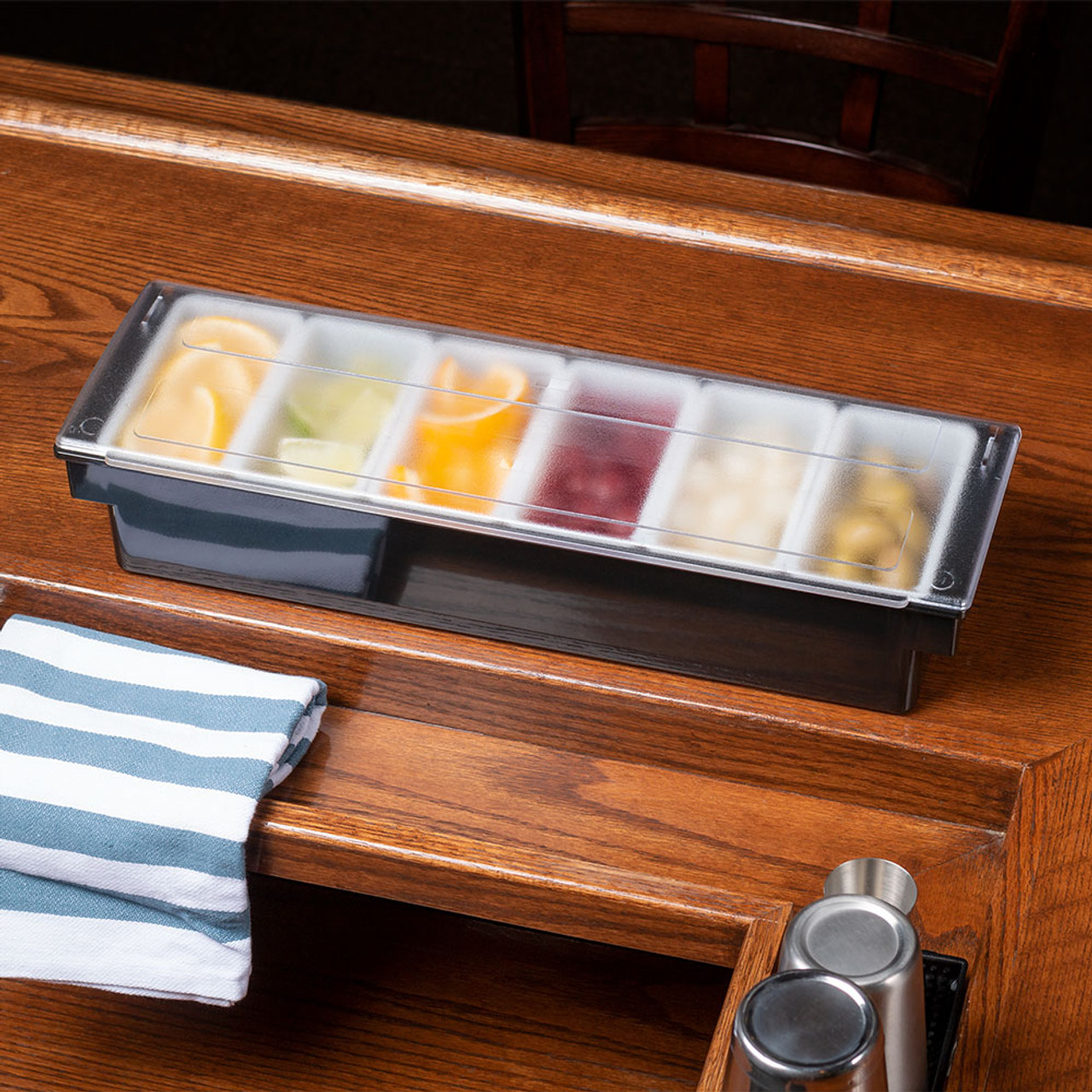 Choice 6-Compartment Condiment Bar