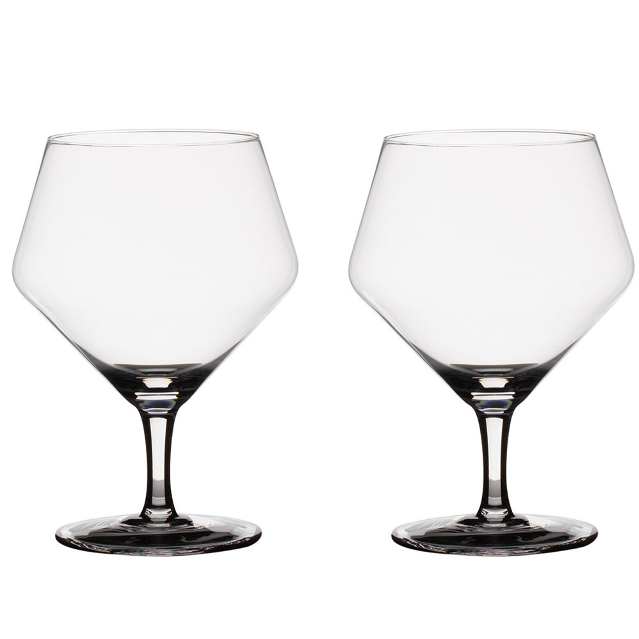 Angled Crystal Gin & Tonic Glasses by Viski - 5.8307087 x 4.33071 - Bed  Bath & Beyond - 32683192