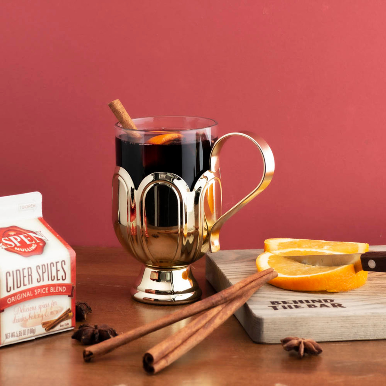 Glass Hot Toddy Mug with Yellow Tinted Handle - Free Shipping!