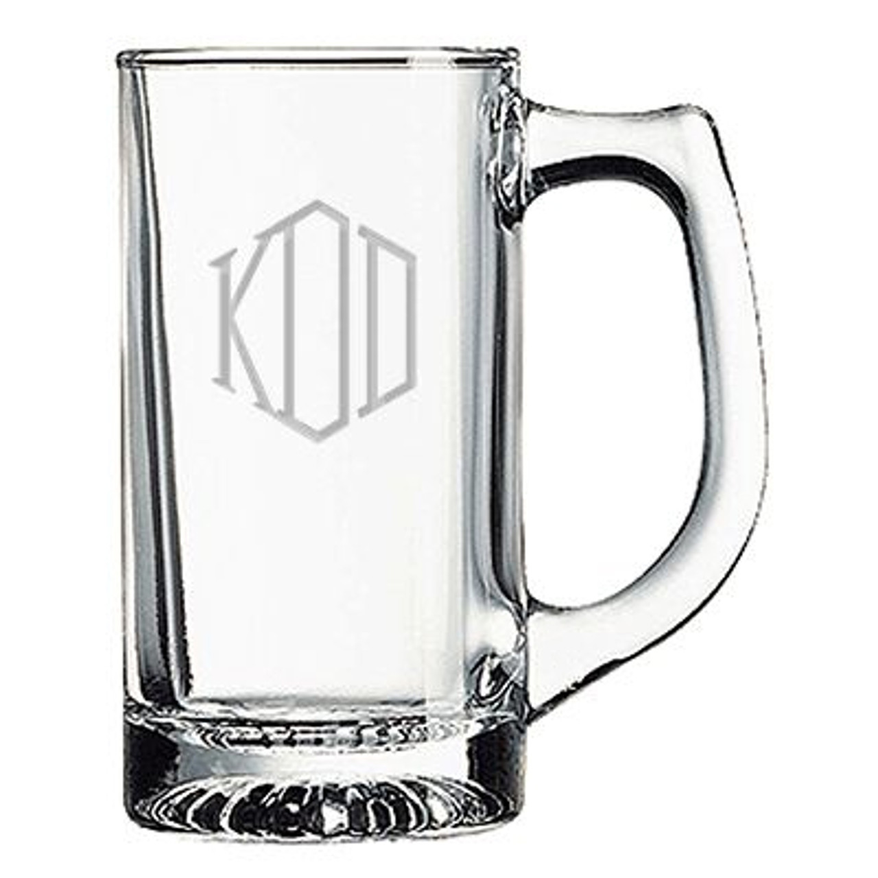 Customized Classy Initial & Last Name Beer Mug Set